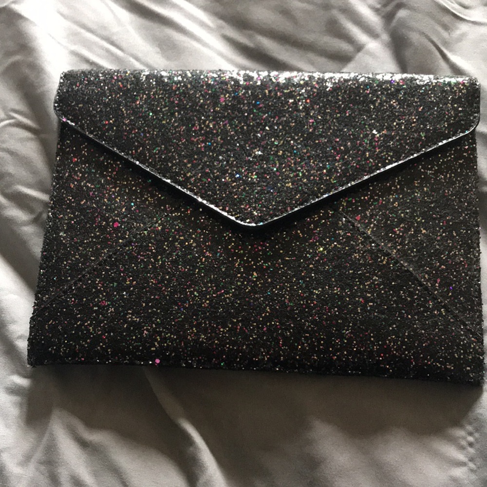 Design Lab Lord & Taylor metallic envelope clutch